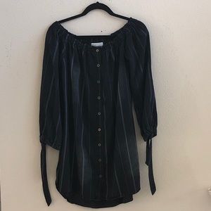 Off the Shoulder Denim Dress